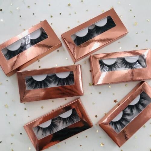 3D mink lashes 25mm lashes and rose gold box thick and full eyelashes dramatic long eyelashes