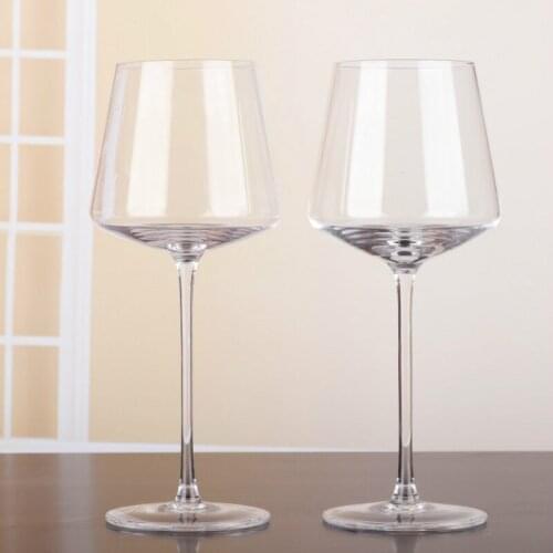 400-500ml Simple High-End Red Wine Glass Lead-Free Crystal Glass Goblet Wine Cup Drinkware Bar Restaurant Home Glasses