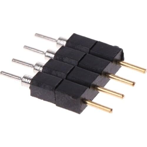 50 Pcs 4PIN Needle RGB LED Strip Connector Qualitied Male and Female Connector