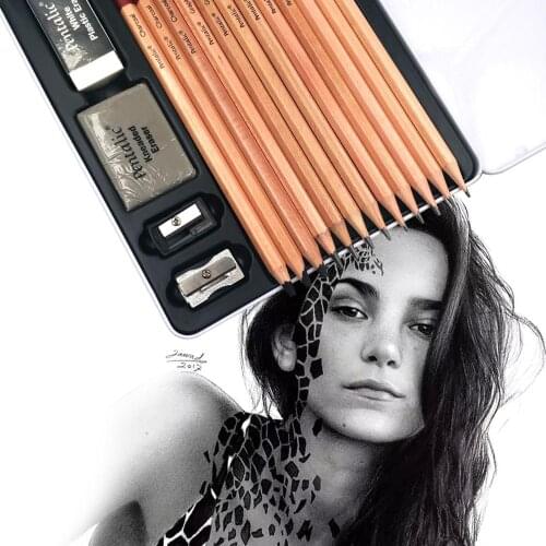 6H-8B Artist Professional Drawing Pencil Graphite Sketch Charcoal Pencils Drawing Tools Pencil Set School Supplies Pencils