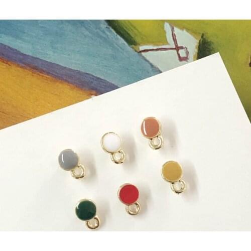 Simple Versatile Mini 5mm Diameter Circle Ear Stud DIY Small Earrings Material Self-Made Ear Stud Accessories