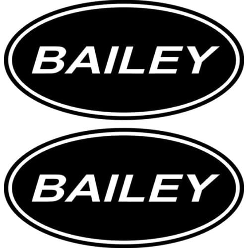 Car Sticker Personality Creative 2 X Bailey Oval Caravan RV RV Car Decorative Sticker PVC Waterproof Cover Scratches, 20cm*10cm