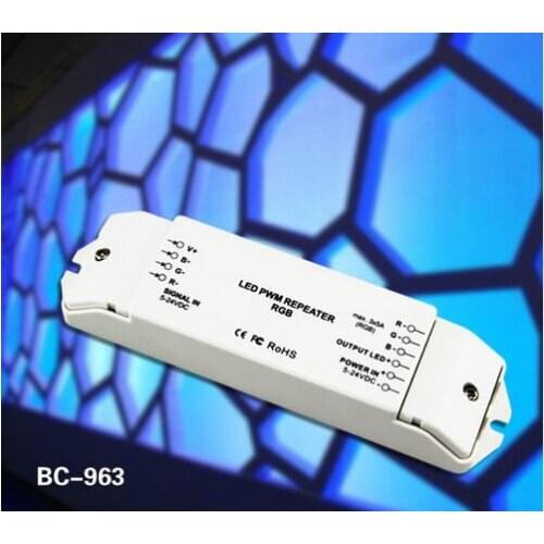 BC-963 high Frequency constant voltage pwm rgb led amplifier with Over current and short circuit protection