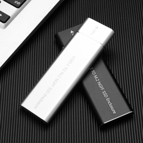Type C to B Key NGFF SSD Case M.2 Aluminum USB 3.1 Gen 1 External SSD Enclosure for Household Computer Accessories