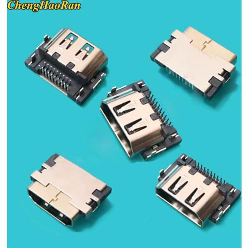 ChengHaoRan 2PCS Suitable for some models of ASUS notebook HDMI-compatible socket display hole 19 pin connector