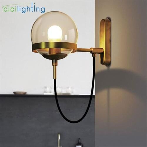 Black Bronze Outdoor E27 Front Door Porch Light Art Decor Outside Wall Lamp led Screw Bulb Indoor Wall Sconces Fixture Lighting