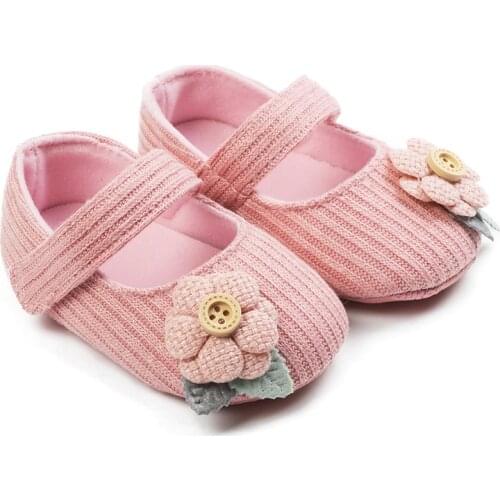 2020 New Breathable Baby Shoes Girls Princess Casual Sneakers Toddler Flowers Solid Children First Walkers Girl Crib Shoes