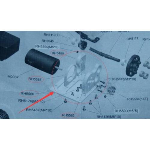 Motor Fixed Mount RH5485 RH5587 RH5585 RH5586 For For 1:5 Off road Car For FG, Carson, Smartech, XTC, VRX and RH