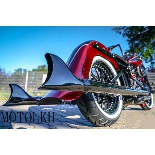 Chrome Dual Exhaust System For Harley Heritage Softail Classic Fat Boy Deluxe Slim 00-17