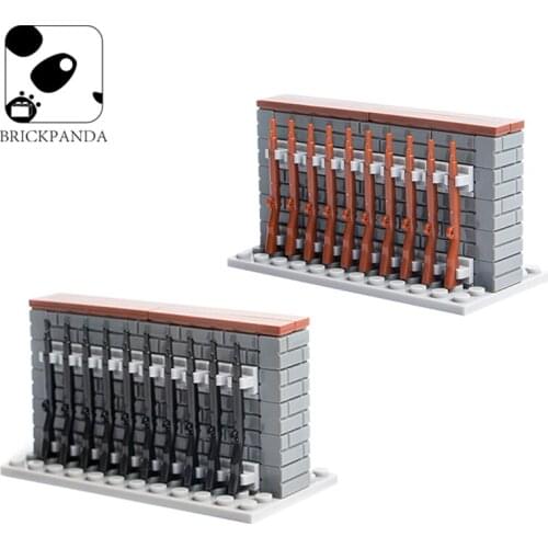 WW2 Military Soldiers Rifle Weapons Building Blocks Army MOC Figures Gun Model Accessories Blocks Toy