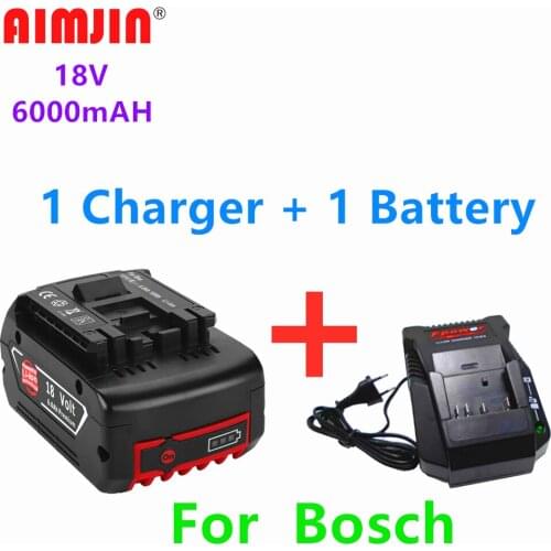 2021 100% Original18V 6000mah Rechargeable Lithium Ion Battery for Bosch Electric Tool Backup Battery Portable Replacement
