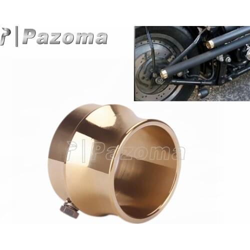 Motorcycle Solid Brass Exhaust Tip For 2-1/2"(2.50") Pipe Triumph BSA Sportster Big Twin xs650 Chopper Bobber Cafe Racer Honda