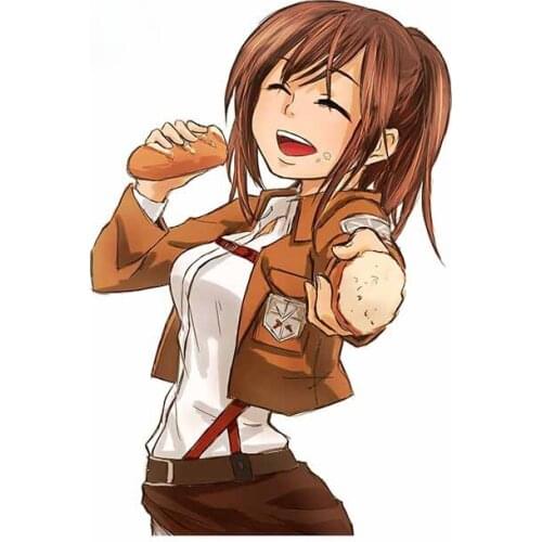 Cartoon Attack on Titan Car Stickers Vinyl Material Decal Waterproof Motorcycle Decals Occlusion Scratch Good Quality Waterproof