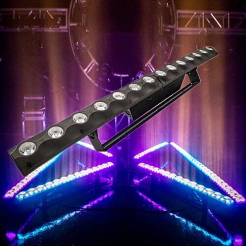 14pcs x 3w Wash Wall Light DMX Control Wall Washer Stage Lighting RGB 3in1 LED Wash Light for Nightclub Christmas LED Bar Light