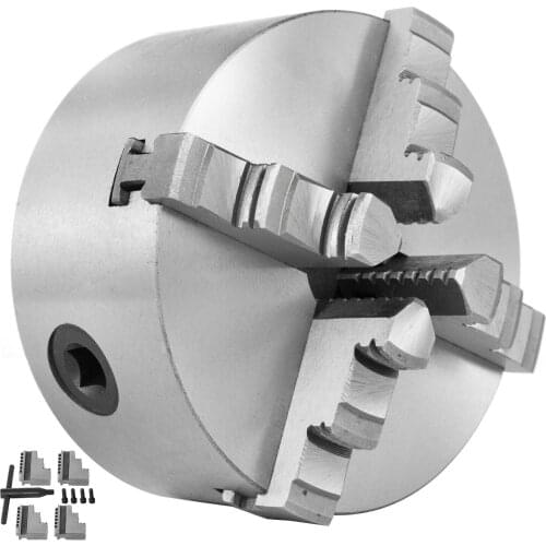 Lathe Chuck K12-80 3 Inch 4-Jaw,Mini Lathe Chuck Quality Cast Iron Material,Lathe Chuck Self-centering With Two Sets Of Jaws