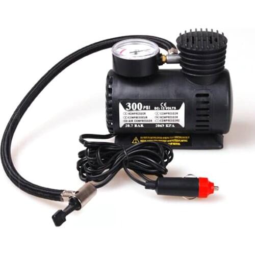 Portable 300 PSI Digital Tire Pump Auto Air Compressor Car Tire Inflator Car Pressure Gauge for Car Bicycle Ball Rubber Dinghy
