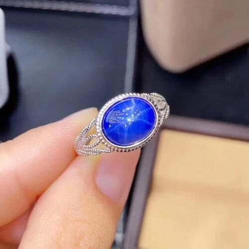 Super Top Quality Real and Natural Sapphire Rings 925 Sterling Silver Fine Jewelry
