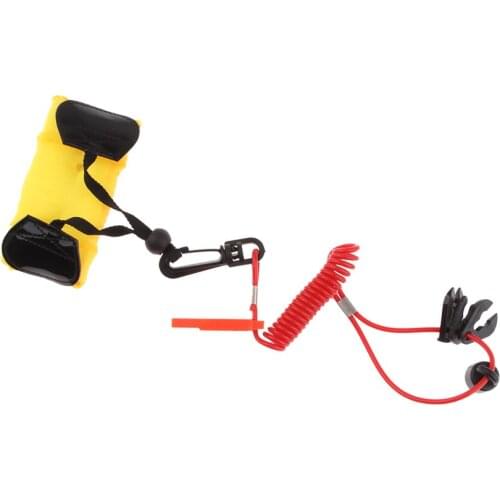 Universal Boat Sailing Outboard Urgent Kill Stop Switch Safety Tether Lanyard