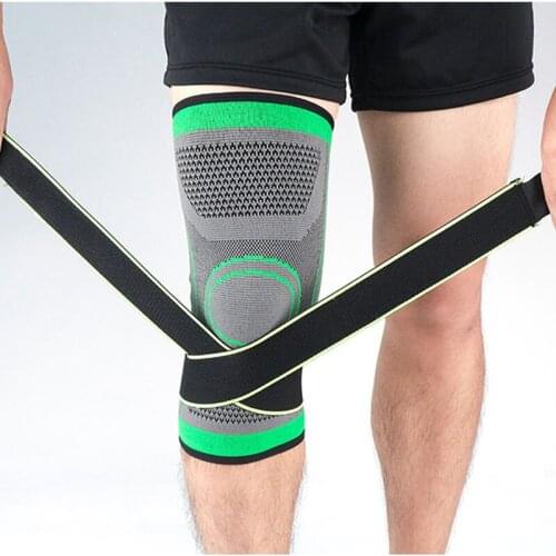 1PC Sports Kneepad Compression Pressurized Elastic Runing Knee Pads Support Fitness Gear Basketball Volleyball Brace Protector