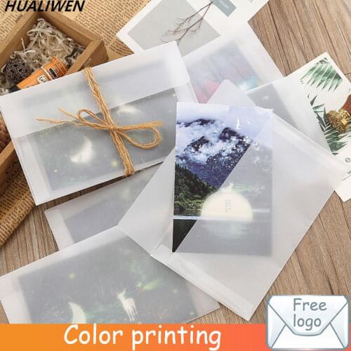 10PCS/Lot DIY Transparent Envelope Gift Envelope Wedding Invitation Birthday Party Invitation Envelope