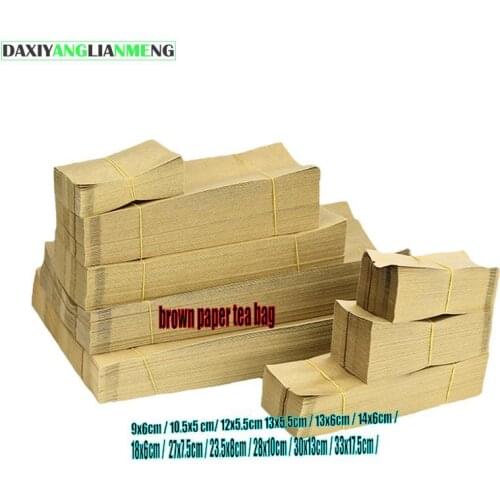 100pcs/lot 12g/15g/20g/30g/50g/100g Kraft paper brown silver Foil Organ Bag Pollen Tea Storage Seal Pockets cotton Packaging Bag