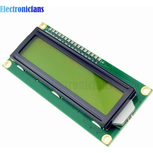 2Pcs/Lot LCD1602 1602 LCD HD44780 Screen Character LCD Display Yellow Blacklight TFT 16X2 LCD Module DC 5V
