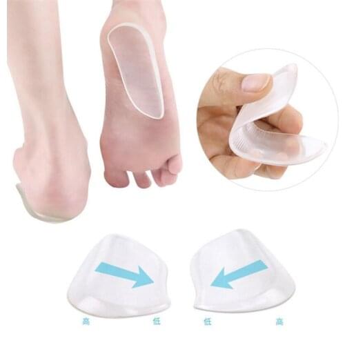 2 Pcs Silicone Insoles Orthotics X/O-type Legs Corrector Gel Pillow For Heel Orthopedic Insoles Shoes Pad For Feet Care Solid