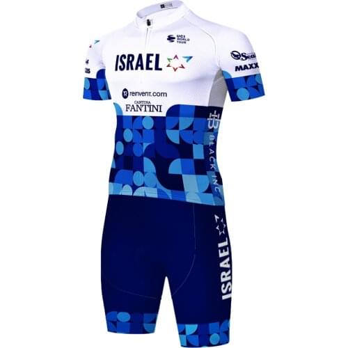 2021 Team ISRAEL cycling skinsuit summer outdoor skinsuits bicycle clothing triathlon cycling kit hombre 20D GEL bodysuit