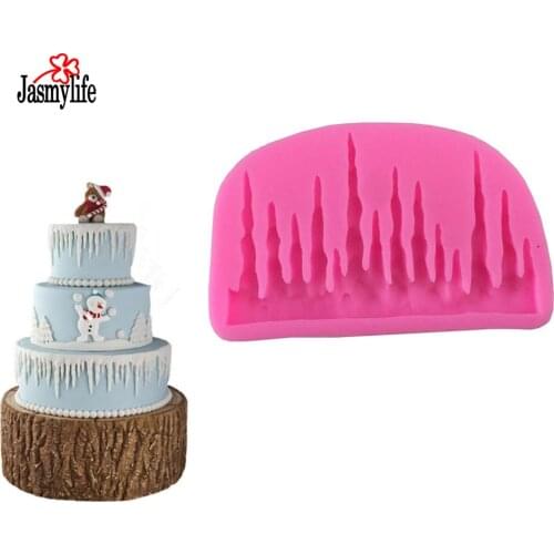 Fondant 3D Silicone Icicle Mold DIY Cake Decorating Tools Gum Paste and Sugar Craft Molds Pastry Bakeware Mould Baking Tools