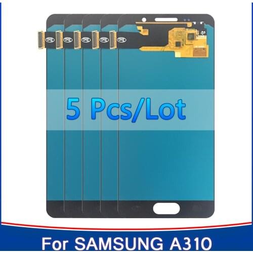 5PCS ORIGINAL Super AMOLED LCD For Samsung Galaxy A3 2016 A310 Display A310F A3100 LCD Display Touch Screen Digitizer Assembly