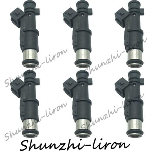 6pcs Fuel Injector 1984E2 01F003A 1984.E2 348004 75116328 0280156328 for Peugeot 206 Expert Citroen 2.0/16V