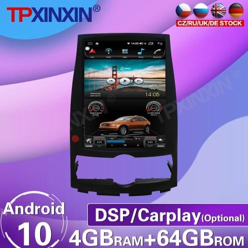 64G For Hyundai Rohens Genesis Coupe Android 10 Tesla Car HD Screen Radio Tape Recorder Multimedia Player GPS Navigation Carplay