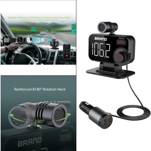 Car FM transmitter MP3 Player FM Transmitter Fast Charger Handsfree