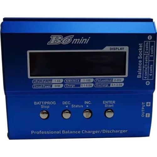 Free Shipping YUFAY B6 Mini 80W Balance Charger Discharger for RC Lipo Battery Charging