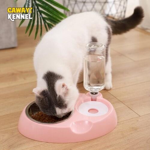 CAWAYI KENNEL Dog Feeder Drinking Bowls for Dogs Cats Pet Food Bowl Comedero Perro Miska Dla Psa Gamelle Chien Chat Voerbak Hond