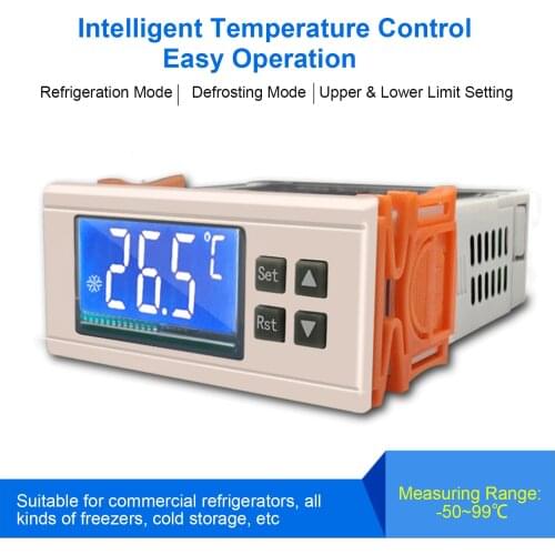 STC-8080A+ Digital Temperature Controller Intelligent Refrigeration Defrosting Temp Control Thermostat