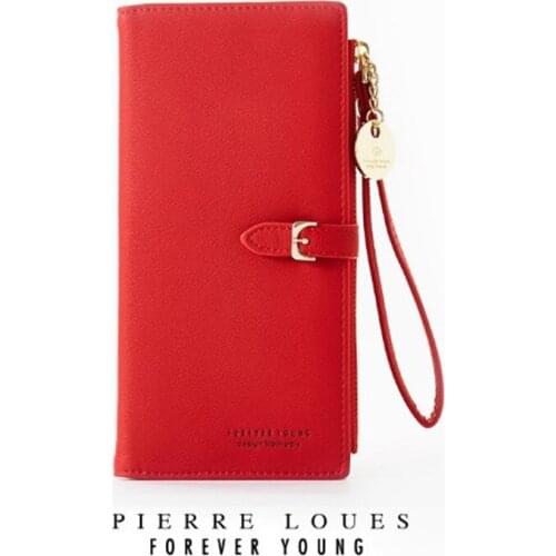 New Fashion Women Wallets PU Leather Leather Zipper Wallet Womens Long Design Purse Two Fold More Color Clutch Hand bag