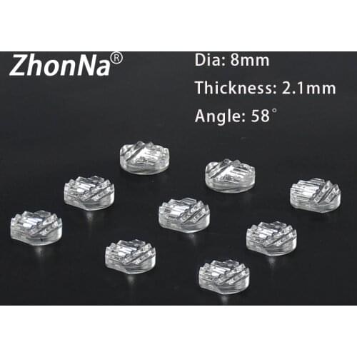 5PCS 8mm Diameter 58 Degrees Focusing Lens Laser Module Laser Cross Line Lens PMMA Material Optical Accessories Free Assembly