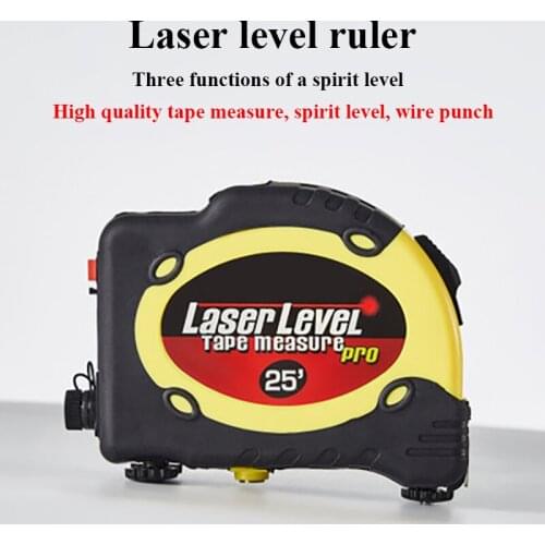 Horizon Vertical Measure Tape Infrared Laser Level Stand Straight Meter Cross Line laser Measure Line The Laser Guided Level