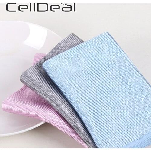 No Trace Kitchen Soft Microfiber Towel Car Cleaning Absorbable Window Car Rag Cleaning Towel Mirror Cleaning Wipe Glass Cloth