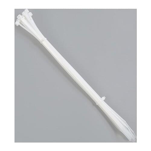 8x200 Nylon Cable Ties High Quality white self-locking plastic nylon cable tie