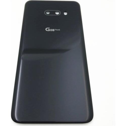 For LG G8X ThinQ LMG850EMW Original Glass Back Battery Cover Rear Glass Door Housing Case +Adhesive Sticker