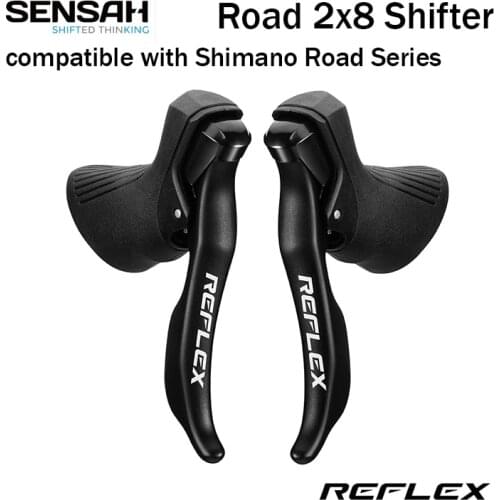 SENSAH Groupset REFLEX Road Bike Shifter 2x8 Speed Brake Lever Bicycle Derailleurs SHIMANO rear derailleur Sora Tiagra Claris