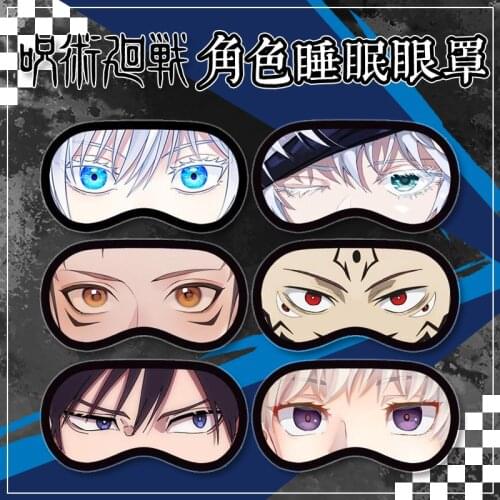 Japan Jujutsu Kaisen Eye Patch Anime Sleep Blindfold Fushiguro Megumi Casual Eyes Mask Gojo Satoru Eyepatch Breathable Cartoon
