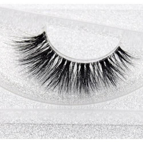 Eyelashes 3D Real Mink Lashe 100% Hand Made False Eyelashes Thick Messy Fake Lashes Bandless Eyelash Extension Fashion Makeup