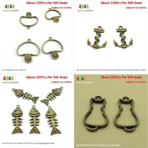 Jewelry Making Charms Wholesale Suppliers Mushroom Cabochon Frame Setting Boat Anchor Fish Bone Fishbone Cat Kitten