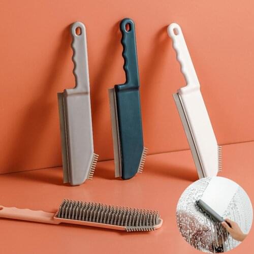 Cleaning Brush Easy to Hold One-piece Design Multi-functional 3 in 1 Kitchen Clean Brush Window Washer Side Scraper Small Bangs