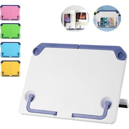Bookend For Music Score Recipe Portable Folding Phone Stand with Anti-skid Pad Reading Book Stand Books Tablet Holder Organizer