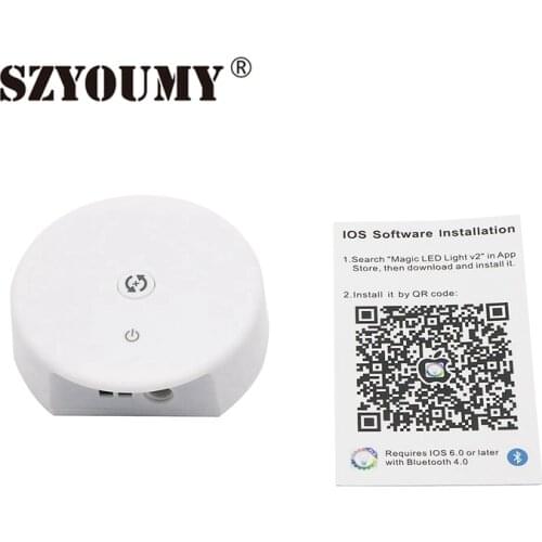 SZYOUMY Led Controller of UFO Bluetooth 4.0 IOS/Android RGB/RGBW Timing Function Group Control Music Mode 16million Colors