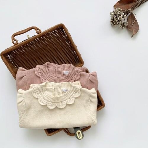 New Kids Sweater for Girls Knitted Tops Fashion Girls Basic Sweater Autumn Winter Girls CLothes 80-140cm BB10